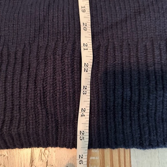 LAFAYETTE 148 Chunky Whipstitch Oversized Sweater Size Small Blue - Picture 11 of 12